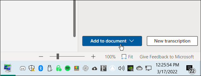 transkrybuj plik audio do Microsoft Word