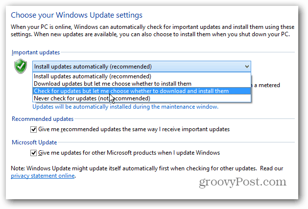 Spraw, aby system Windows 8 wyświetlał powiadomienie o aktualizacjach na pulpicie