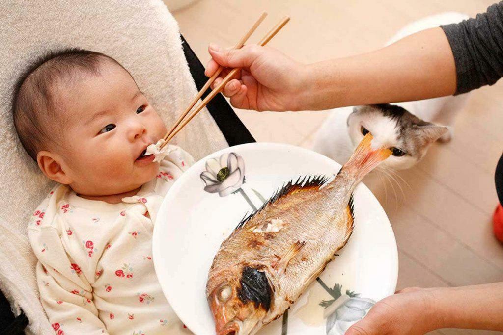 karmienie dziecka rybą