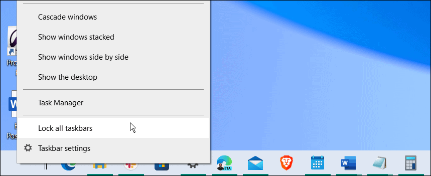 napraw pasek zadań systemu Windows wyświetlany na pełnym ekranie