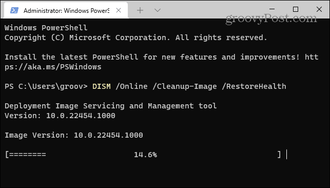 Skanowanie DISM systemu Windows 11