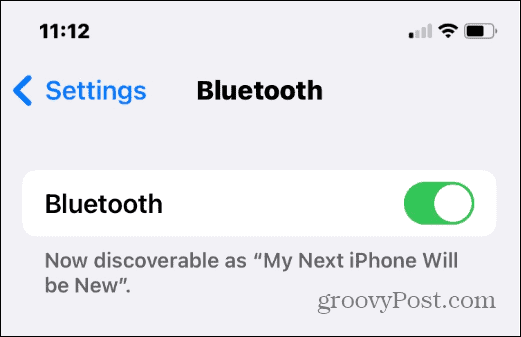zmień nazwę bluetooth na iPhonie