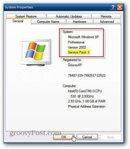 XP Pro z dodatkiem Service Pack 3