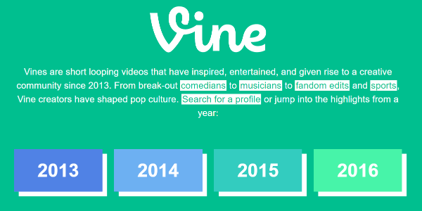 Twitter po cichu udostępnił archiwum Vine od 2013 do 2016 roku w witrynie Vine.
