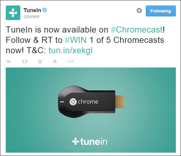 Google Chromecast zyskuje 7 nowych aplikacji i ponad 100 000 stacji radiowych