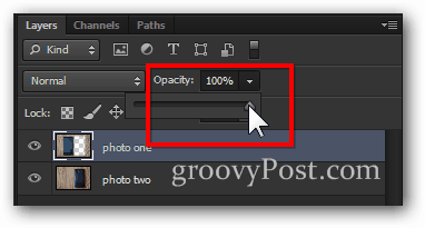 nieprzejrzystość zwraca 100 procent końcowy obraz w Photoshopie
