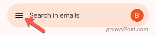 Otwórz menu Gmaila
