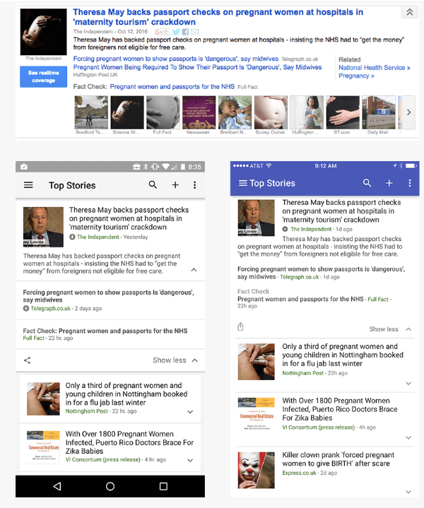 tag weryfikacji faktów w Google News
