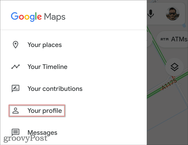 Edycja profilu w Mapach Google
