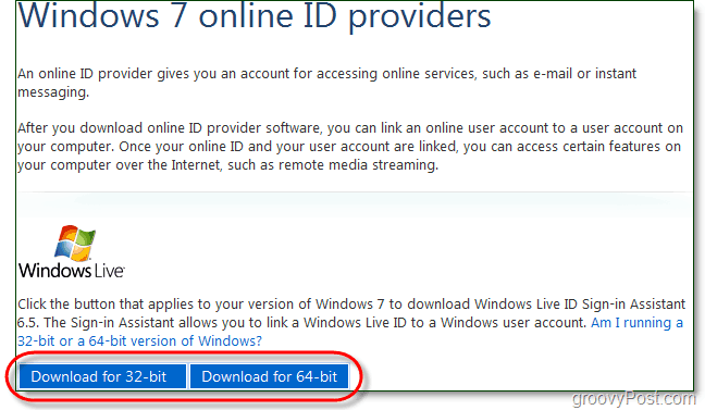 pobierz Windows 7 live id asystenta logowania