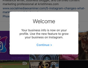 Profile biznesowe na Instagramie łączą się ze stroną na Facebooku