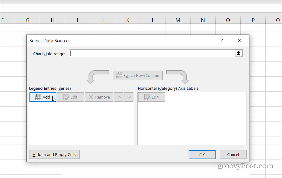 dodając legendę w programie Excel