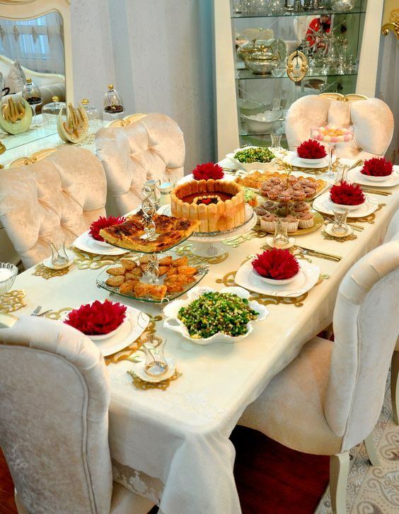 Sugestie dotyczące dekoracji stołów iftar