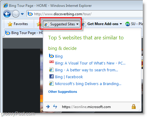 Internet Explorer 8 - sugerowane strony są denerwujące!