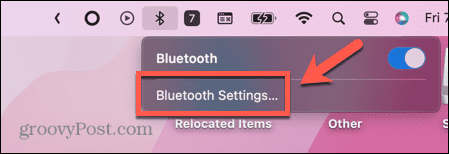 ustawienia Bluetooth Maca