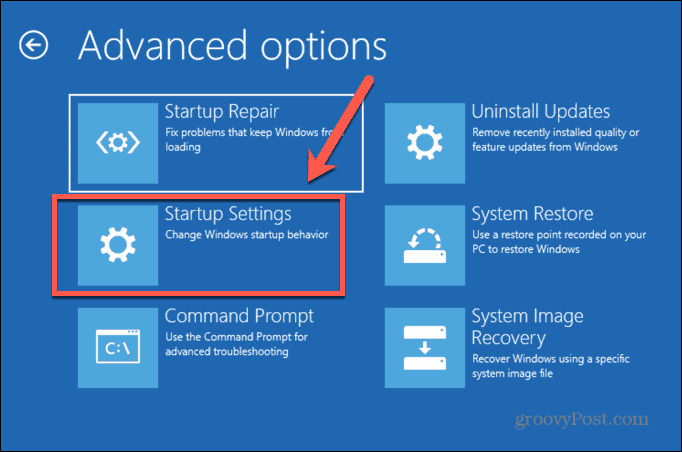 ustawienia uruchamiania w trybie awaryjnym systemu Windows