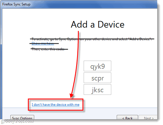 nie masz ze mną urządzenia, dodaj urządzenie do synchronizacji firefox