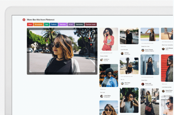 Pinterest wbudował swoją technologię wyszukiwania wizualnego w rozszerzenie Pinterest do przeglądarki Chrome.