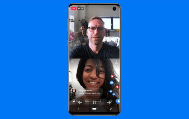 Facebook przywraca funkcję Live With, która umożliwia administratorom stron lub właścicielom profili wybranie gościa, który będzie z nimi transmitował na żywo podczas transmisji mobilnej.
