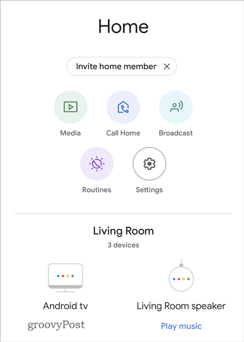 Korektor dźwięku Google Home