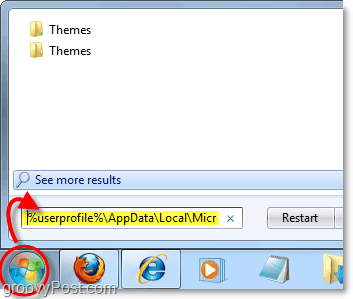 załaduj folder motywów do swojej aplikacji i użyj lokalizacji profilu w Windows 7