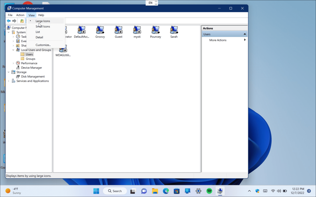 Wyświetl wszystkie konta użytkowników w systemie Windows 11