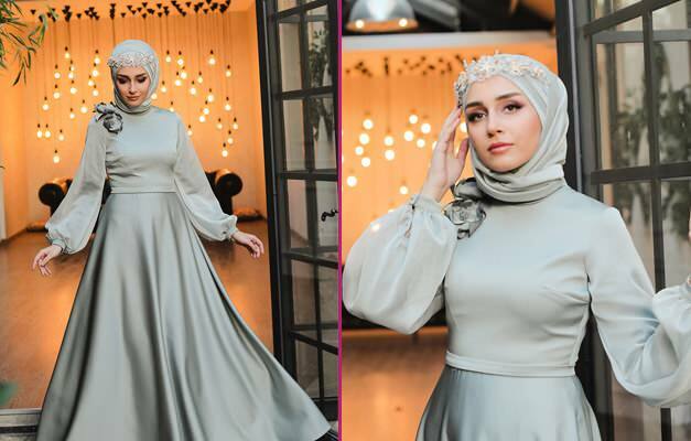 Najbardziej stylowe suknie wieczorowe na wieczór z henną! Suknia wieczorowa Hidżab 2020