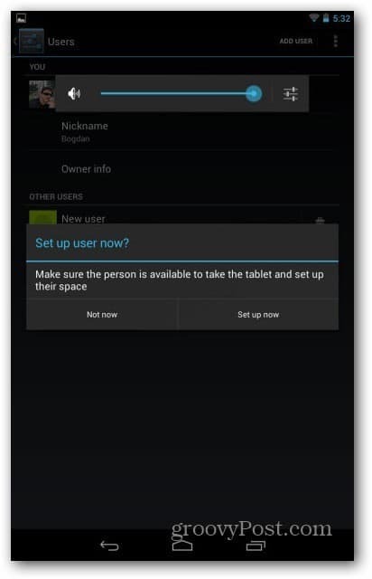Konta użytkowników Nexusa 7 - skonfiguruj użytkownika teraz