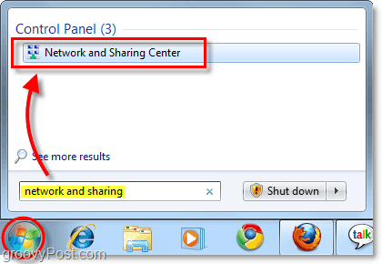 centrum sieci i udostępniania w systemie Windows 7