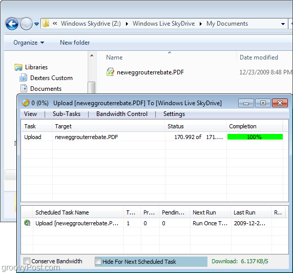 przesyłać pliki do skydrive za pośrednictwem Eksploratora Windows