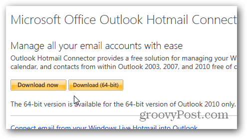 Outlook.com Outlook Hotmail Connector - Pobierz