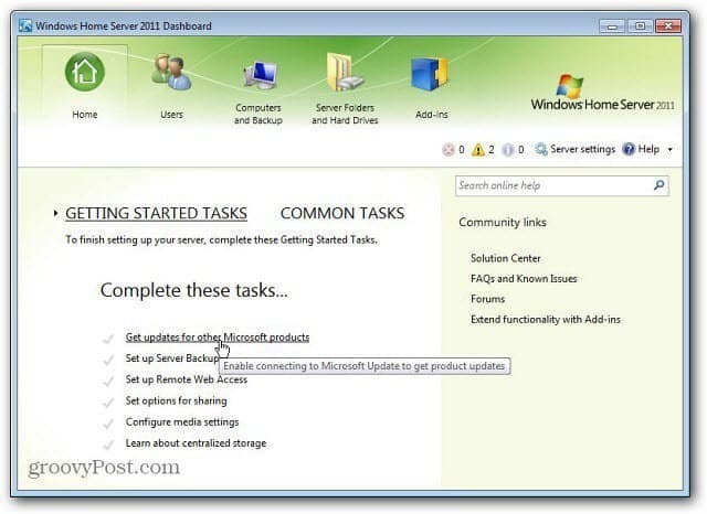 צור כונן פלאש USB של Windows Home Server 2011 שניתן לאתחל
