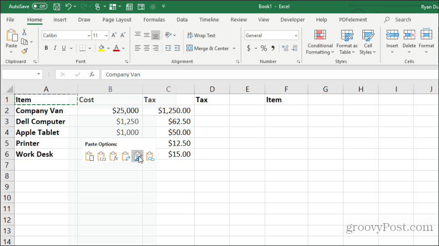 kopiowanie formatowania w programie Excel