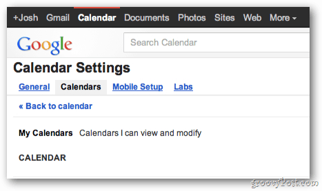 Ustawienia kalendarza Google