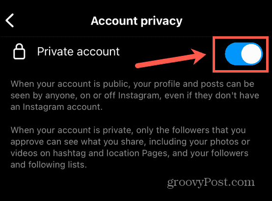 instagram włącz tryb prywatny