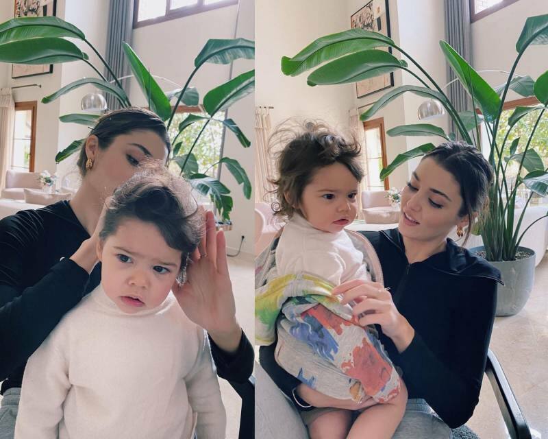 Hande Erçel potrząsnęła mediami społecznościowymi ze swoim siostrzeńcem Mavim!
