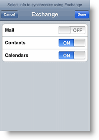 Apple iPhone i iPod Touch wyłącz synchronizację poczty za pomocą ActiveSync Exchange
