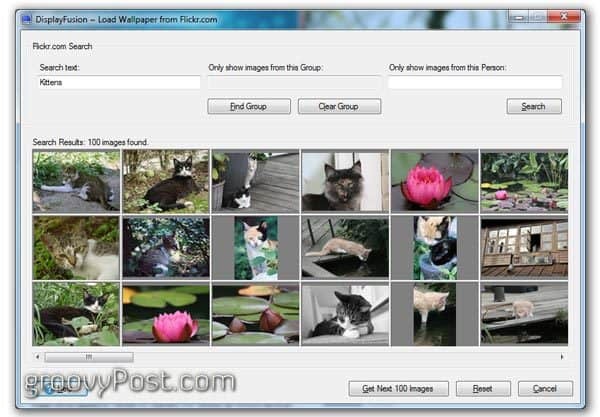 wybierz ustawienia integracji flickr