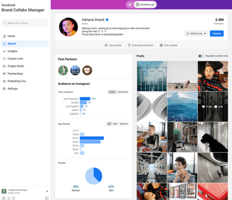 Instagram Brand Collab Manager i Pinterest Trends Tool: Social Media Examiner