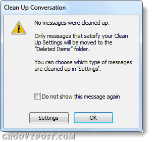Outlook 2010 brak e-maili do czyszczenia