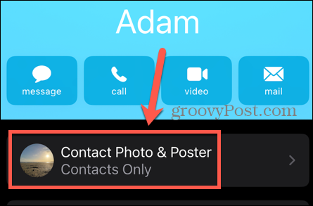 zdjęcie i plakat kontaktu z iOS