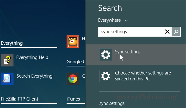 Wyszukaj w systemie Windows 8.1