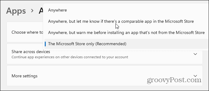 Inne funkcje aplikacji instalacyjnej Windows 11