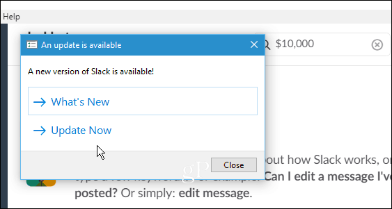 Zaktualizowano aplikację komputerową Slack dla systemu Windows 10 Beta, zapewnia lepszą obsługę powiadomień