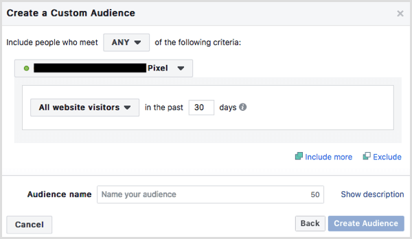 Facebook tworzy niestandardową publiczność na stronie