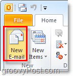 Utwórz nową wiadomość e-mail w programie Outlook 2010
