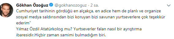 Ostra krytyka od Gökhana Özoğuza do drogiej książki Yılmaza Özdila!
