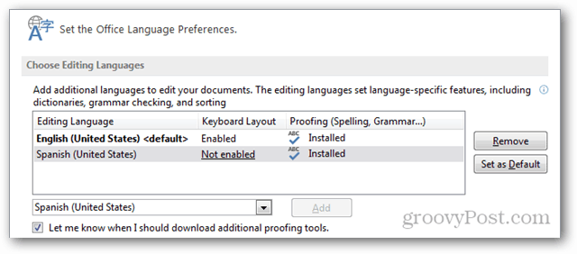 Jak dodać dodatkowe języki do pakietu Office 2013