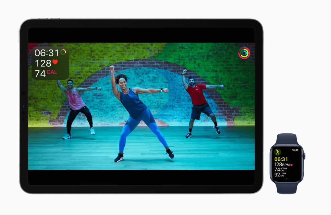 Apple Fitness na iPadzie