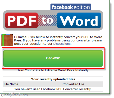 PDF na słowo Przeglądaj Facebook